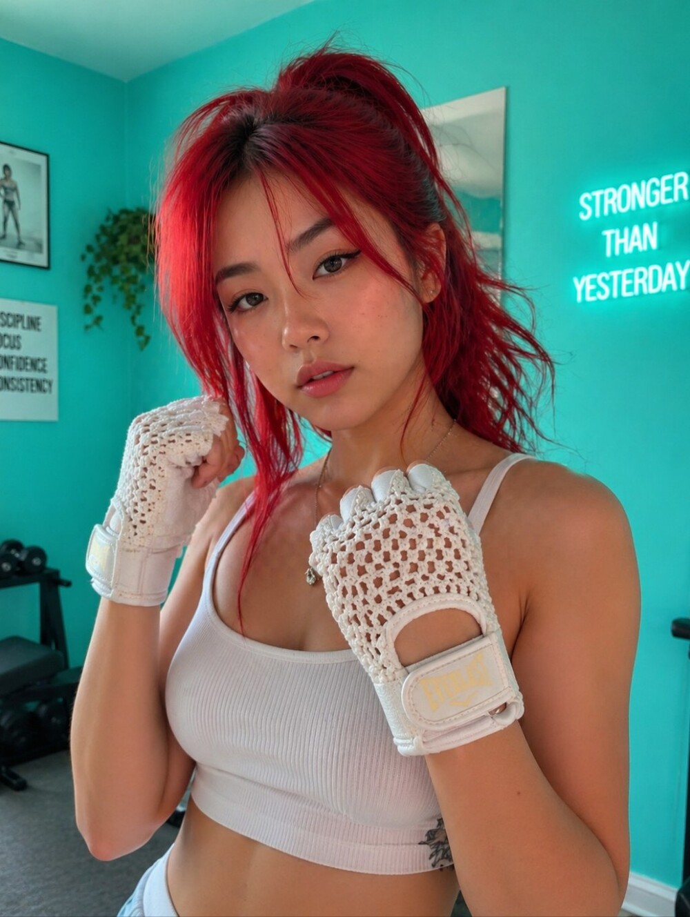 5 For $15 Women's Everlast White Weight Lifting Gloves